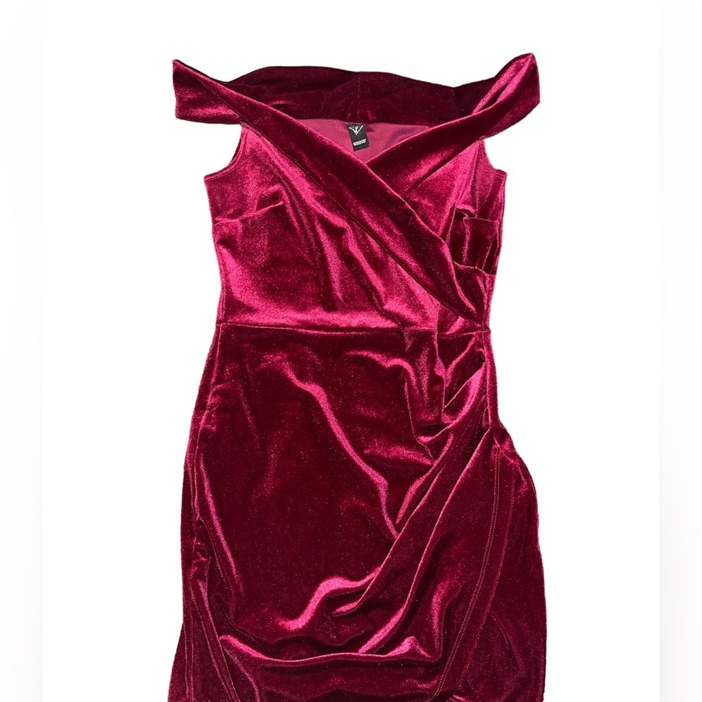 Windsor Velvet Maroon Dress